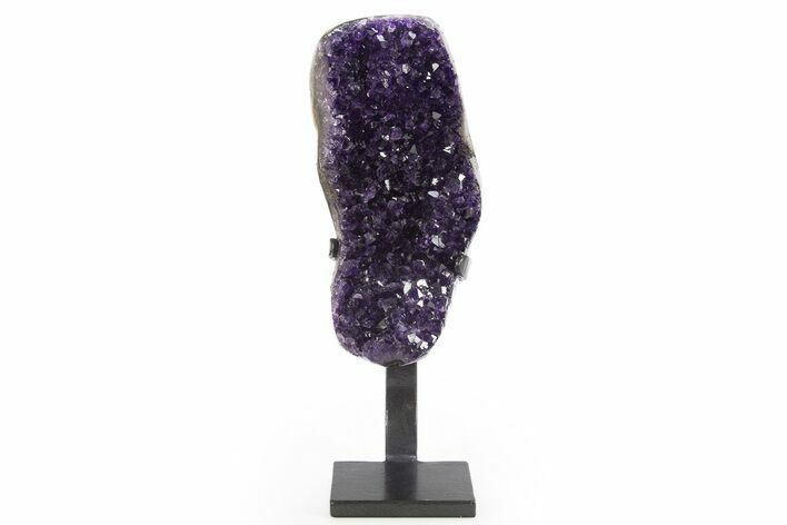 Amethyst Geode With Metal Stand - Uruguay #306931